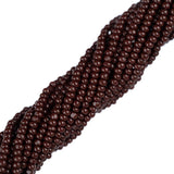 13/0 Czech Charlottes #13780 Opaque Brun Foncé 12str/Hank