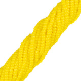 13/0 Czech Charlottes #83110 Jaune opaque 12 fils/écheveau