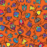 Indigène Paisley Orange 100% coton - Prix par mètre