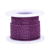 Métal 2mm Fuchsia Strass Bande 10yd/pk