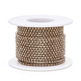 Bande en métal avec strass pêche clair de 2 mm 10yd/pk