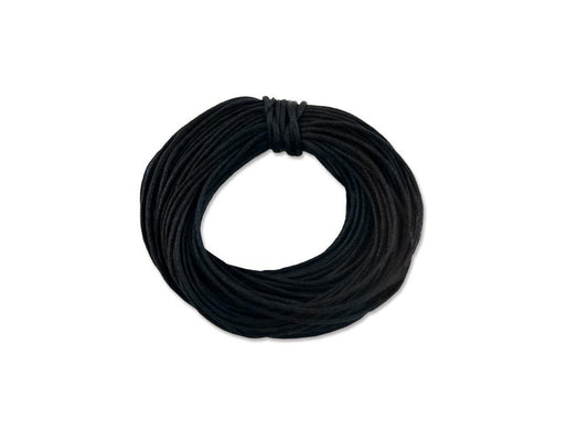 Craft Medley Waxed Cotton Cord 1mm Black 10yd