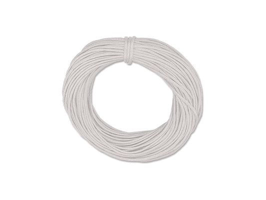 Craft Medley Waxed Cotton Cord 1mm White 10yd