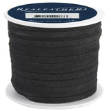 Realeather Suede 1/8" Lace 25yd Black