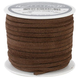 Realeather Suede 1/8" Lace 25yd Medium Brown