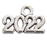 *New Year 2022 Metal Charm 10x14mm 1/pk