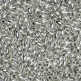 Perles Artisanales 3x6mm Argent Métallisé 1000/Pk