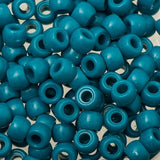 Crow Plastic Beads 9x6mm Opaque Turquoise Blue 100/pk