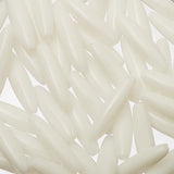 Spaghetti Beads Opaque White 100/pk