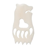 Bearhead / Paw Pendentif en os sculpté à la main 1/pk