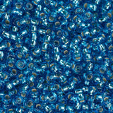 11/0 Czech Seed Beads #34974 Silver Lined Dark Aqua 23g