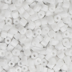 10/0 Czech 2 Cut Seed Beads Opaque White 22g