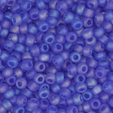 10/0 Czech Seed Beads #097 Tr Blue Matte AB 22g