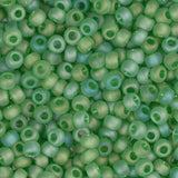10/0 Czech Seed Beads #062 Tr Light Green Matte AB 22g