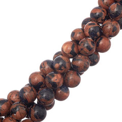 10-11mm Goldstone Fusion (Synthetic) Beads 15-16" Strand