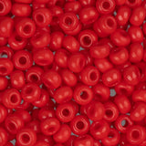 8/0 Perles de Rocailles Tchèques #010 Rouge Clair Opaque 22g