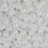 8/0 Perles de rocailles tchèques #007 Blanc nacré opaque 22g