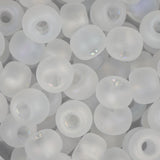 2/0 Perles de rocailles tchèques #060 Cristal mat transparent AB 22g