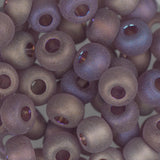 2/0 Perles de rocailles tchèques #061 Améthyste mate transparente AB 22g