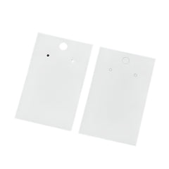 Paper Earring Cards 2x3" White 50/pk