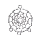Pendentif Attrape Rêve en Argent Antique avec 3 Boucles 10/pqt