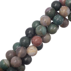 10mm Agate Indian (Natural) Beads 15-16" Strand