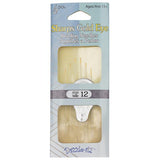 #12 Sharps Gold Eye Beading Aiguilles 6/pk