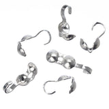 Couvercle à sertir avec boucle Argent 100/pk