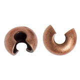 Couvercle à Sertir 3mm Cuivre Antique 100/pk