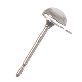 Clous d'oreilles en argent avec boucle 100/pk