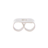 Pochette Boucles d'Oreilles Papillon Argenté 10/pk