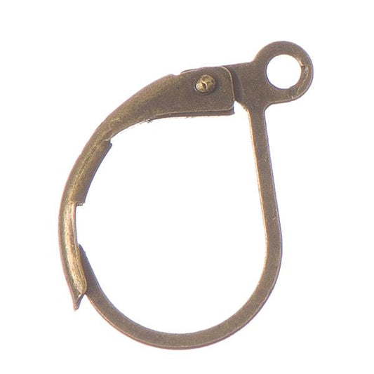 Boucles d'oreilles à levier en laiton antique 50/pqt