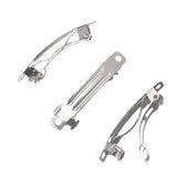 Barrette à cheveux en métal nickelé de 1 1/2 po 25/pqt