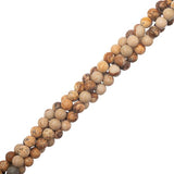 4.5mm Jasper Picture (Natural) Perles 15-16" Strand