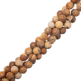 6mm Jasper Picture (Natural) Perles 15-16" Strand