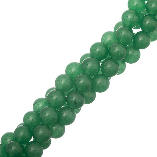 Green Aventurine Beads 8mm Round (Natural/Dyed) 15-16" Strand