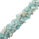 Amazonite (Naturel) Perles Chips 32" Strand