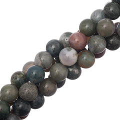 10mm Agate Blood (Natural) Beads 15-16" Strand