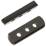 Perles d'espacement en os noir à 3 trous 10/pk