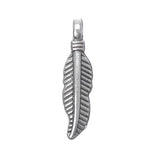Feather Metal Charm 19x4mm 10/pk
