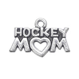 Breloque en métal Hockey Mom 1" 5/pqt