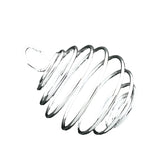 Cage de pierres précieuses en spirale argentée de 1 po 1/pk