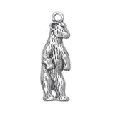 Pendentif en métal 1 1/4" ours debout 2/pqt