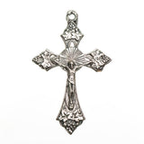 Pendentif en métal crucifix de 1 1/2" en nickel 1/pqt