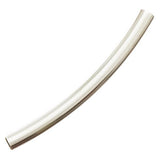 Perle en métal argentée courbée 2x25mm 25/pk