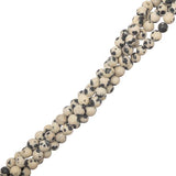 Dalmation Jasper Beads 4mm Round (Natural) 15-16" Strand