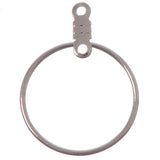 20mm Nickel Round Hoops 10/pk
