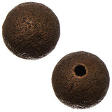 Round Stardust Beads 10mm Antique Copper 10/pk