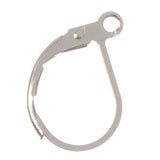 Boucles d'oreilles à levier en argent 50/Pk