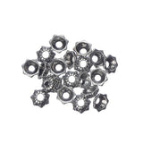 Capuchons de perles en argent antique de 5 mm 20/pk